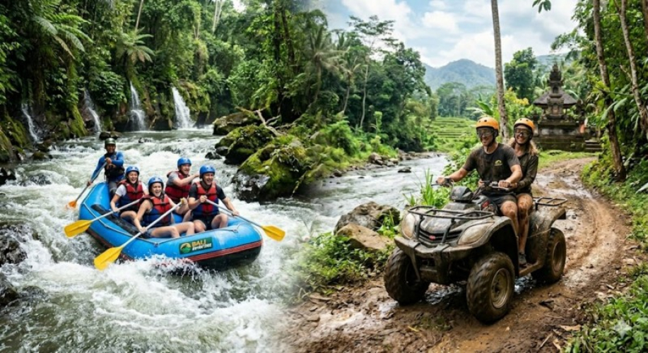 Pacchetto Combo: Ayung River Rafting & Avventura in ATV a Ubud